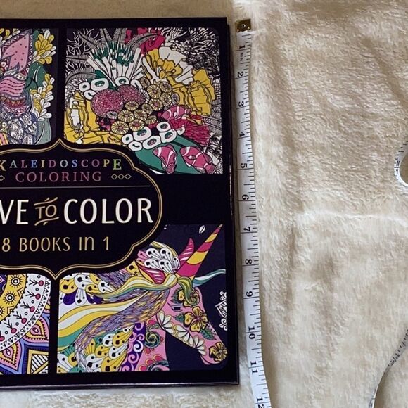 Love To Color Kaleidoscope Coloring Book 90 designs Bound Together - Picture 11 of 12